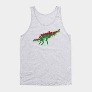 Christmas Stegosaurus Tank Top